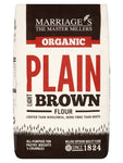 marriages organic plain light brown flour 1kg