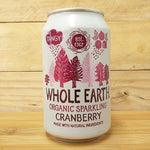whole earth fizzy can cranberry 330ml