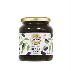 Biona Black Beans in Jar 350g