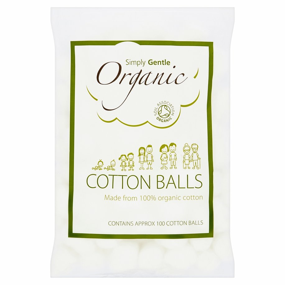 simply gentle organic cotton balls