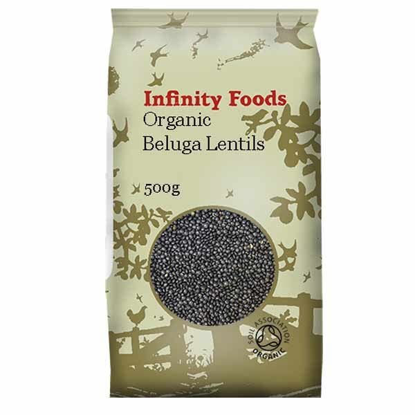 infinity black (beluga) lentils 500g