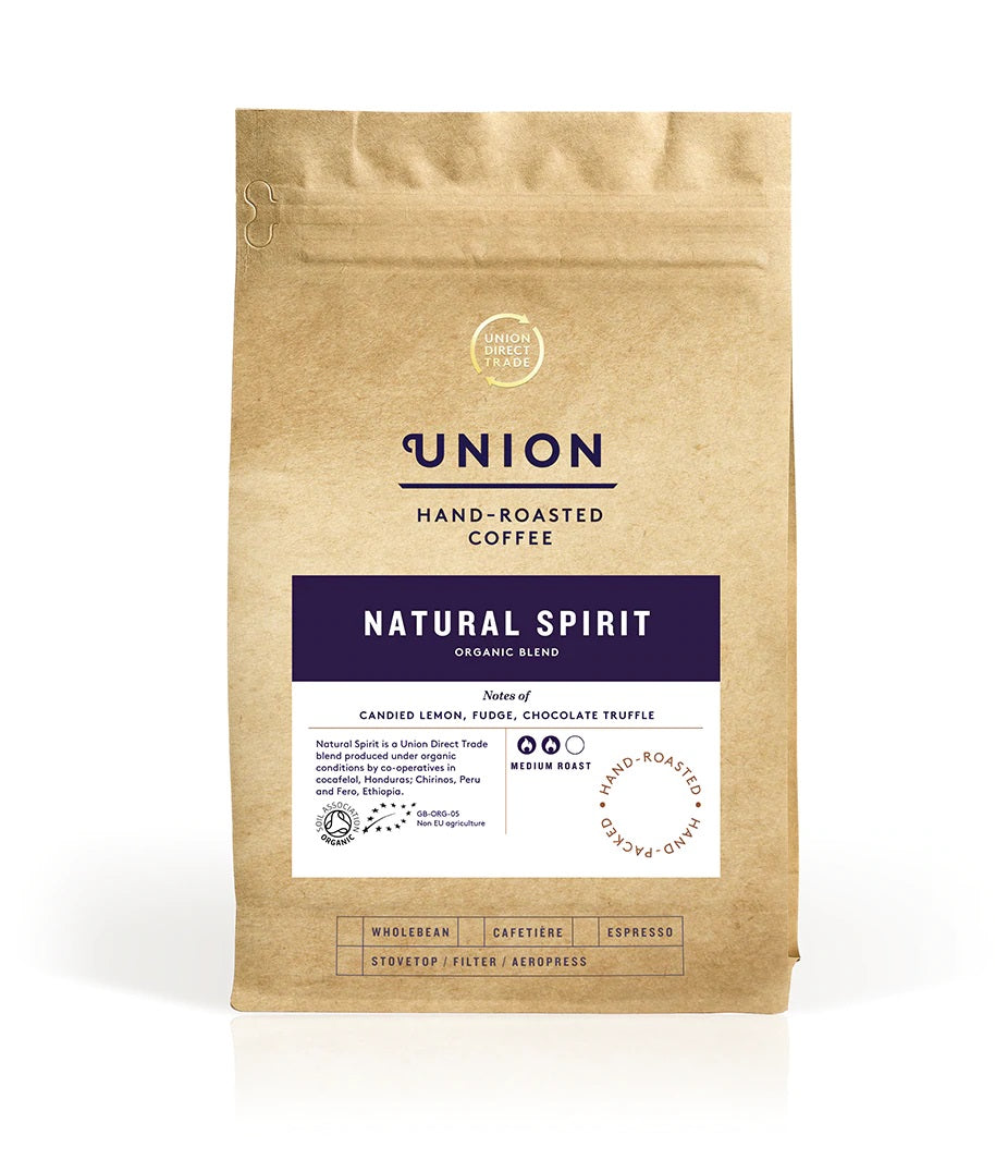 union natural  spirit coffee beans 200g