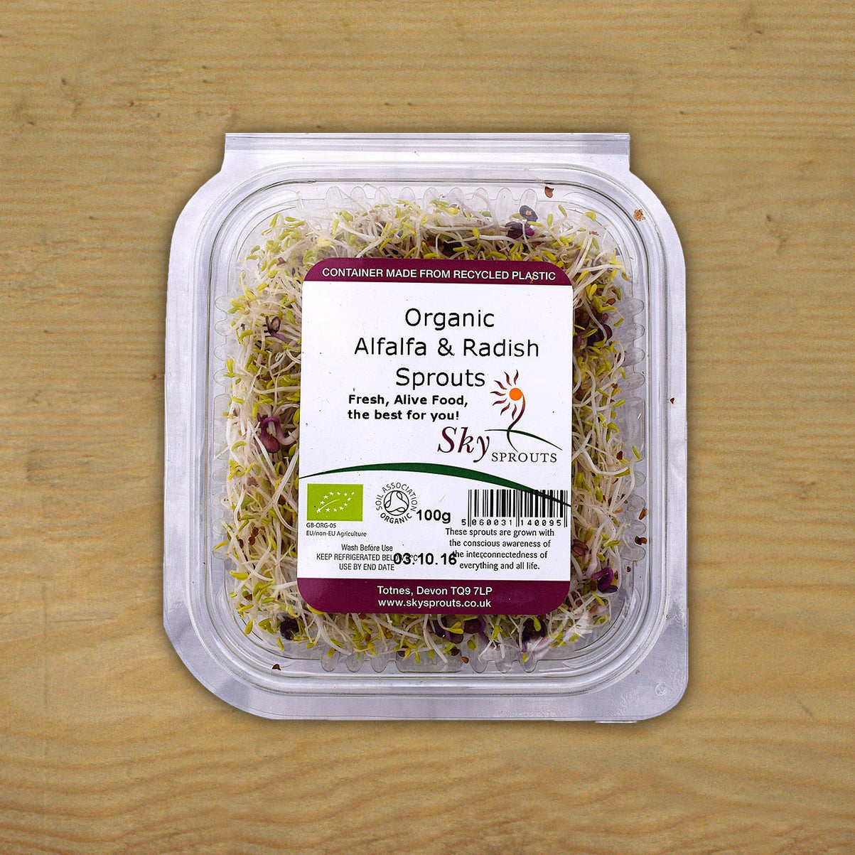 alfalfa & radish sprouts 100g