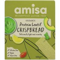 amisa gluten free protein lentil crispbread 100g