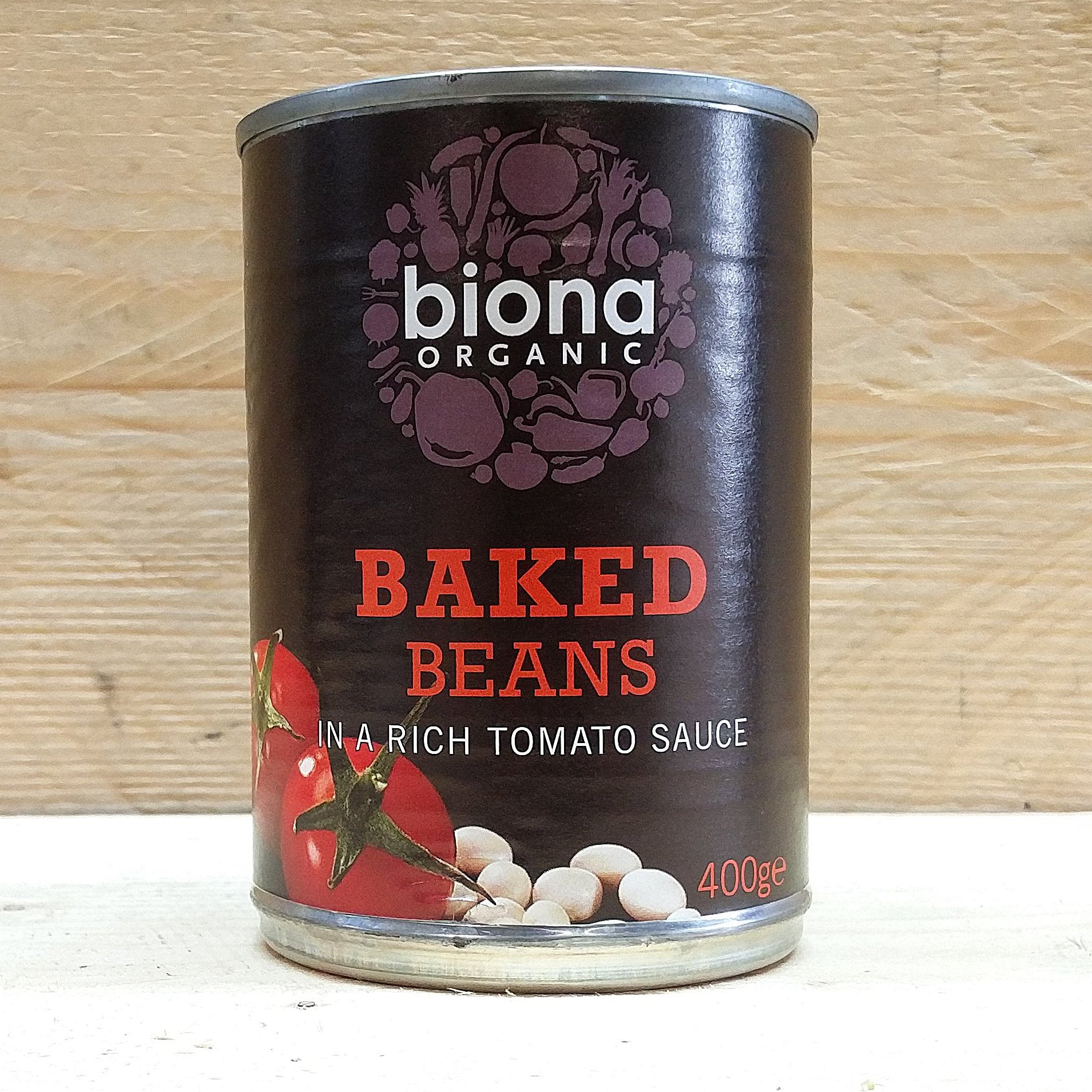 biona baked beans in tomato sauce 400g