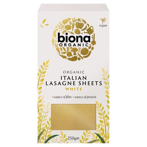 biona italian lasagna 250g