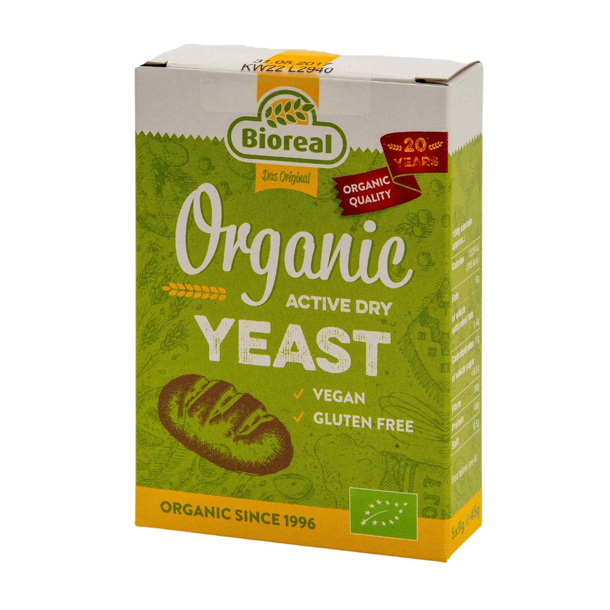 bioreal active yeast 5 x 9g