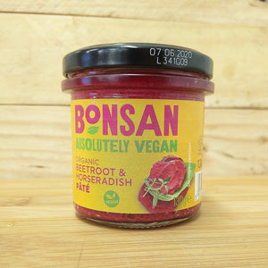 bonsan vegan pate - beetroot & horseradish