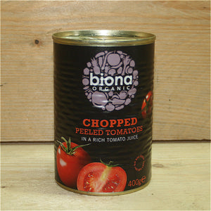 biona chopped tomatoes 400g