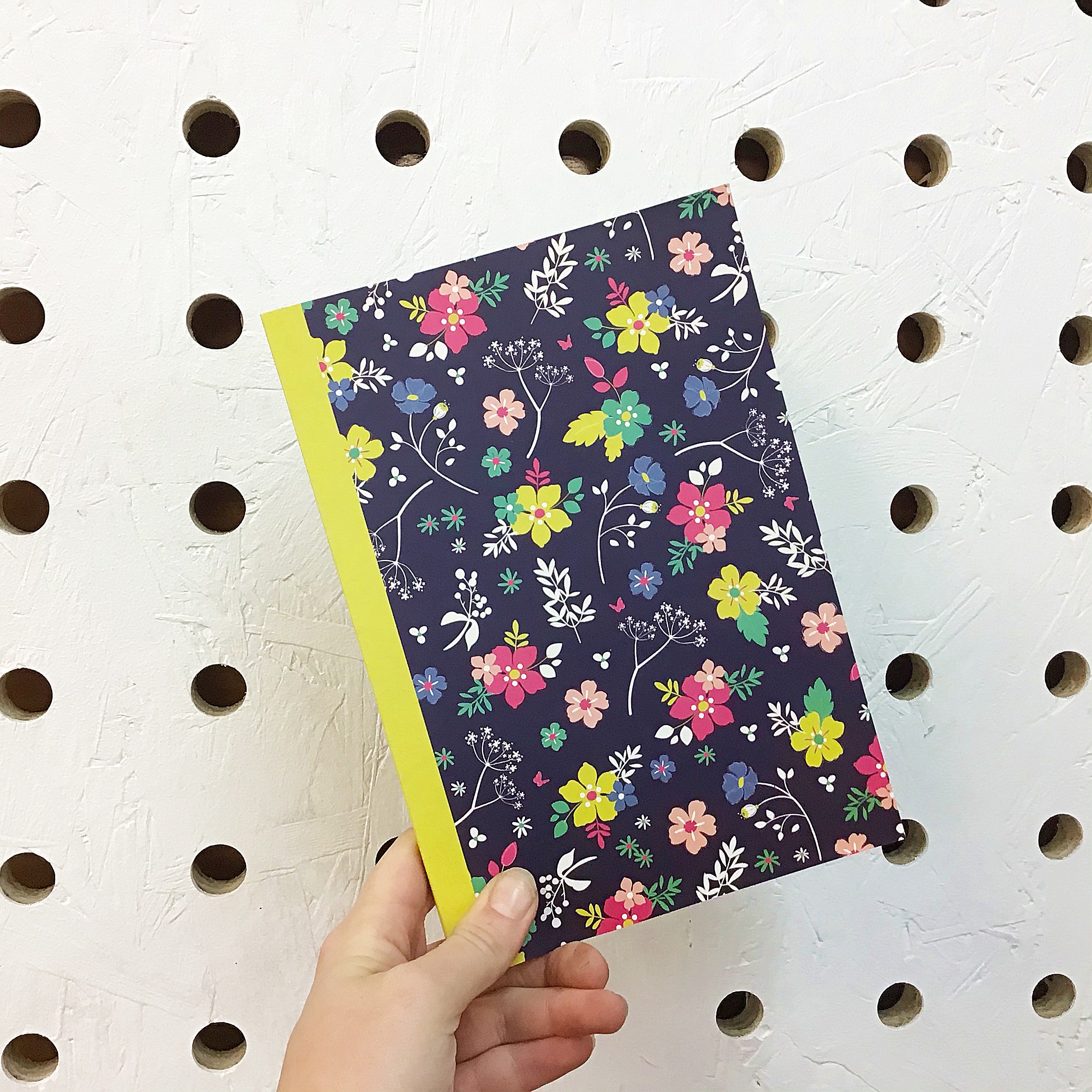 floral pattern a5 lined notebook