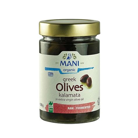 mani kalamata olives in extra virgin olive oil 280g