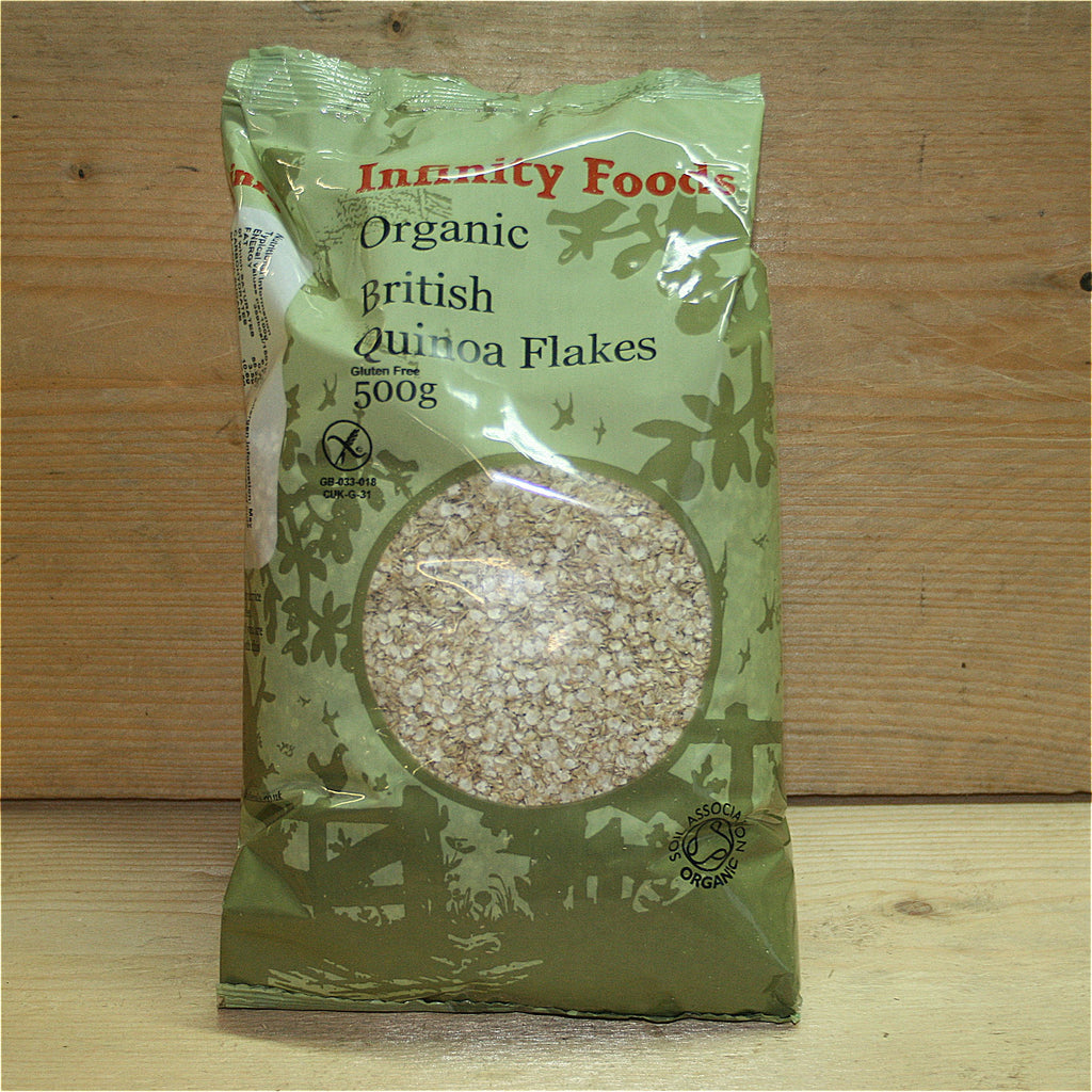 infinity quinoa flakes 500g gf