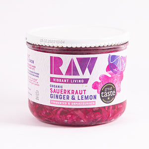 Raw Organic Ginger & Lemon Sauerkraut 410g