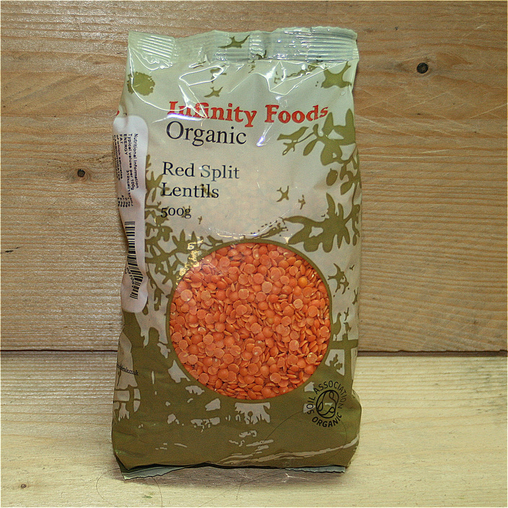 infinity red lentils 500g
