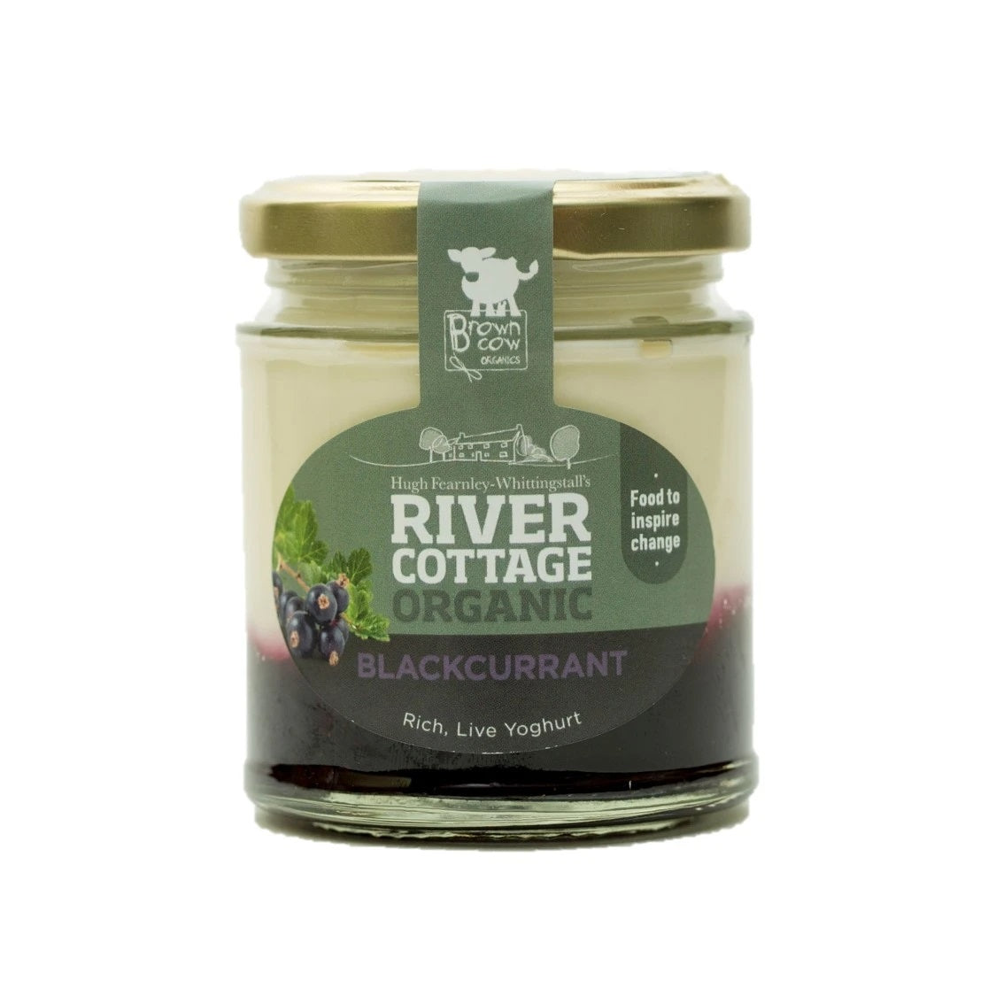 river cottage natural blackcurrant yoghurt 160g