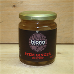 biona stem ginger in syrup 330g
