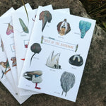 selection of nature illustration a4 lined notebooks