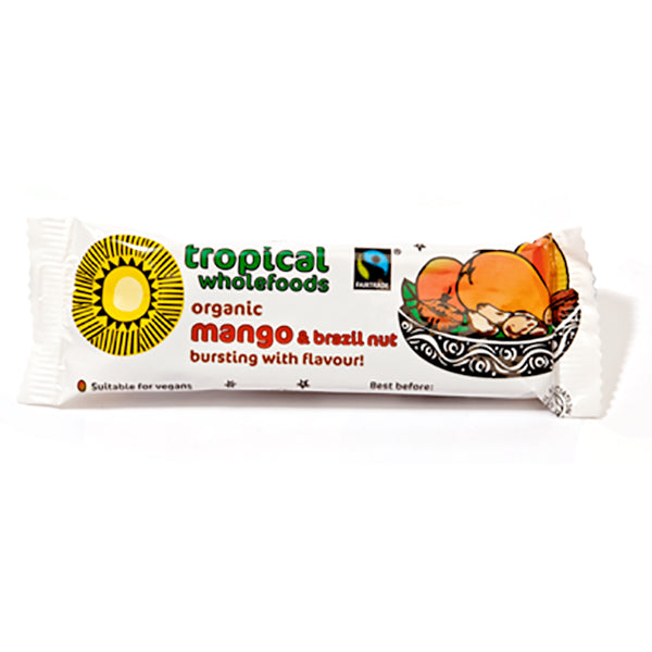 tropical wholefoods mango & brazil bar