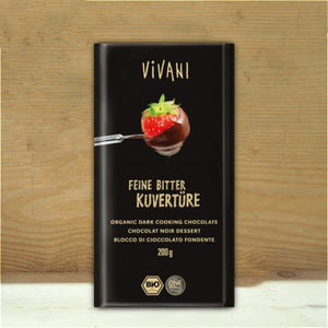 vivani kuveture dark cooking chocolate 200g