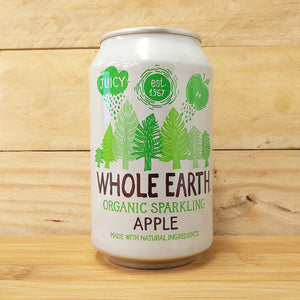 whole earth fizzy can apple 330ml